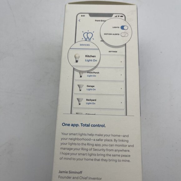 Ring smart light bulb 800 Lumens A19 Led NIB New in Box - Picture 2 of 4